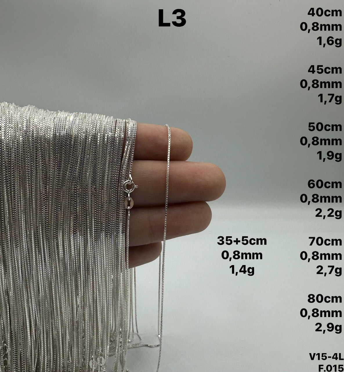 CORRENTE VENEZIANA 1MM 45CM