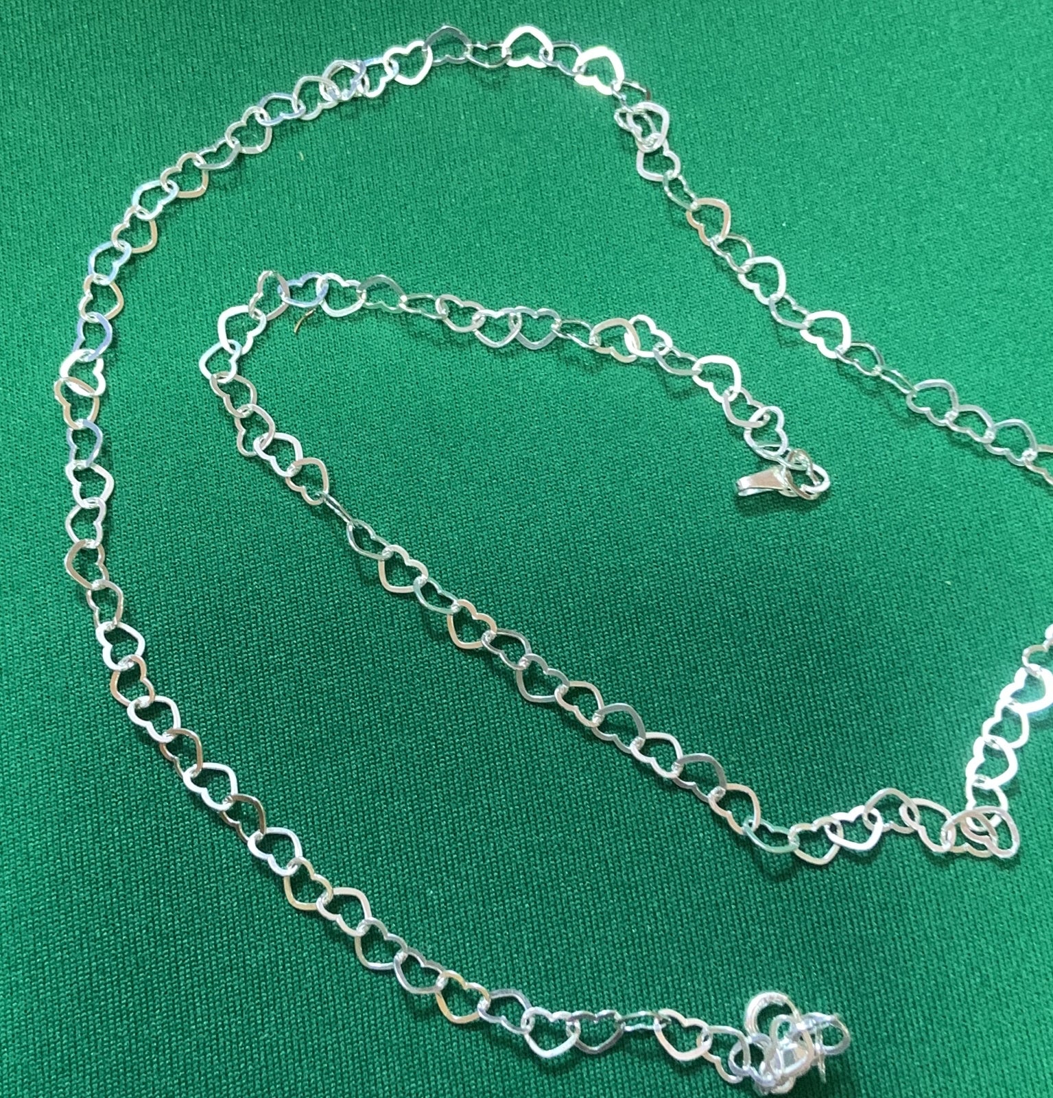 GARGANTILHA ELO CORAÇÕES -50CM