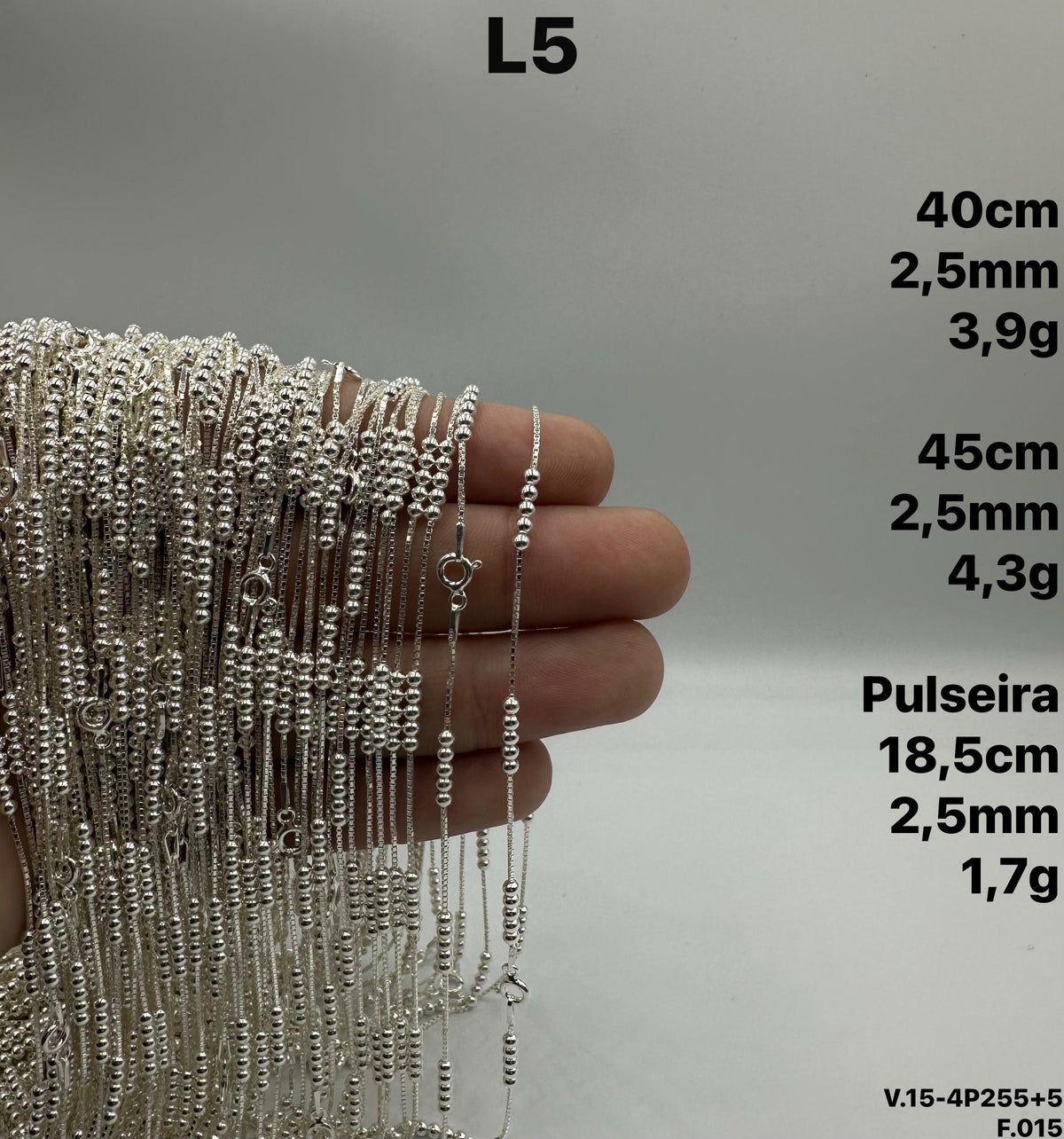 PULSEIRA BOLINHA 5X1- 18,5CM