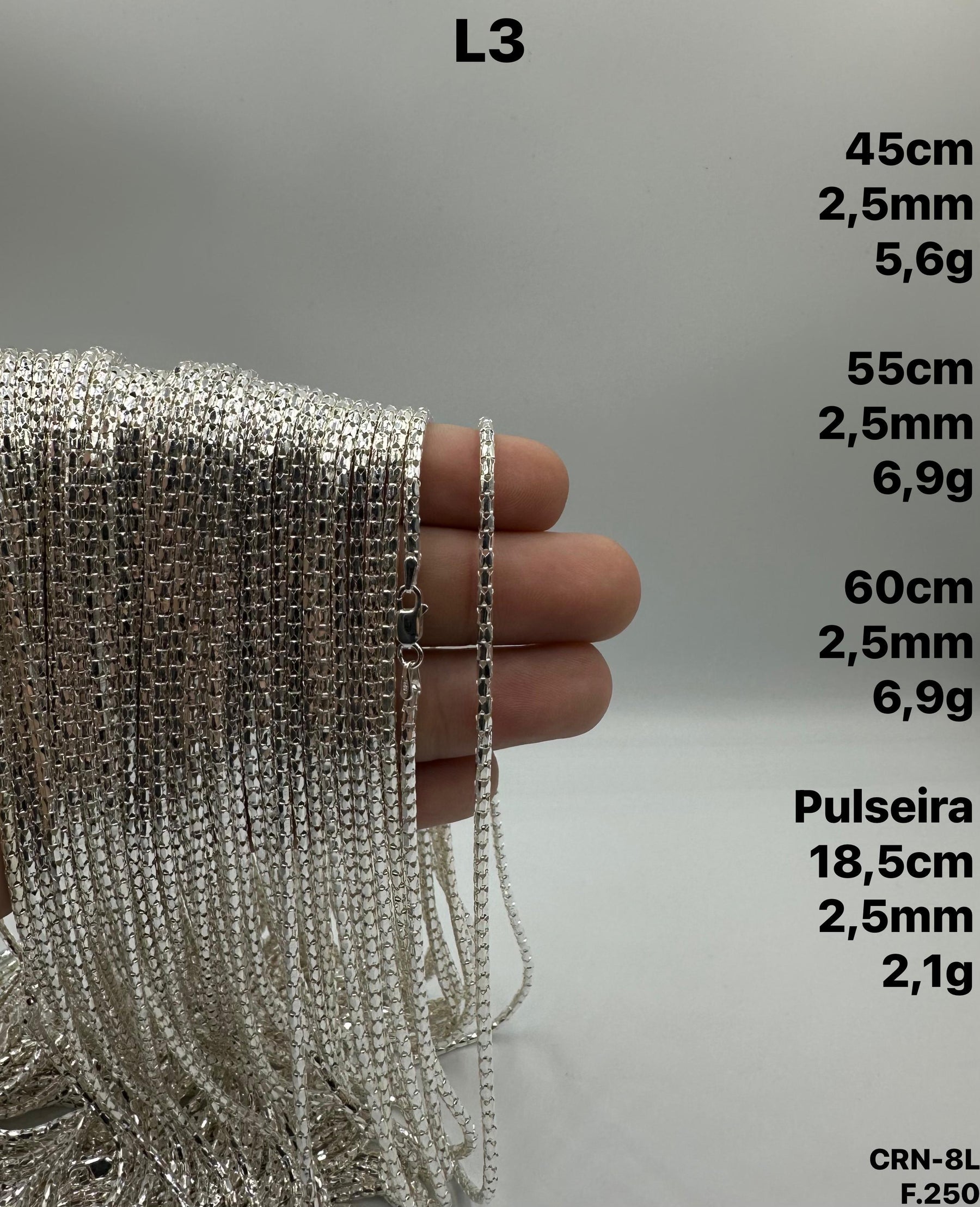 PULSEIRA PIPOCA 2,5MM - 18,5CM