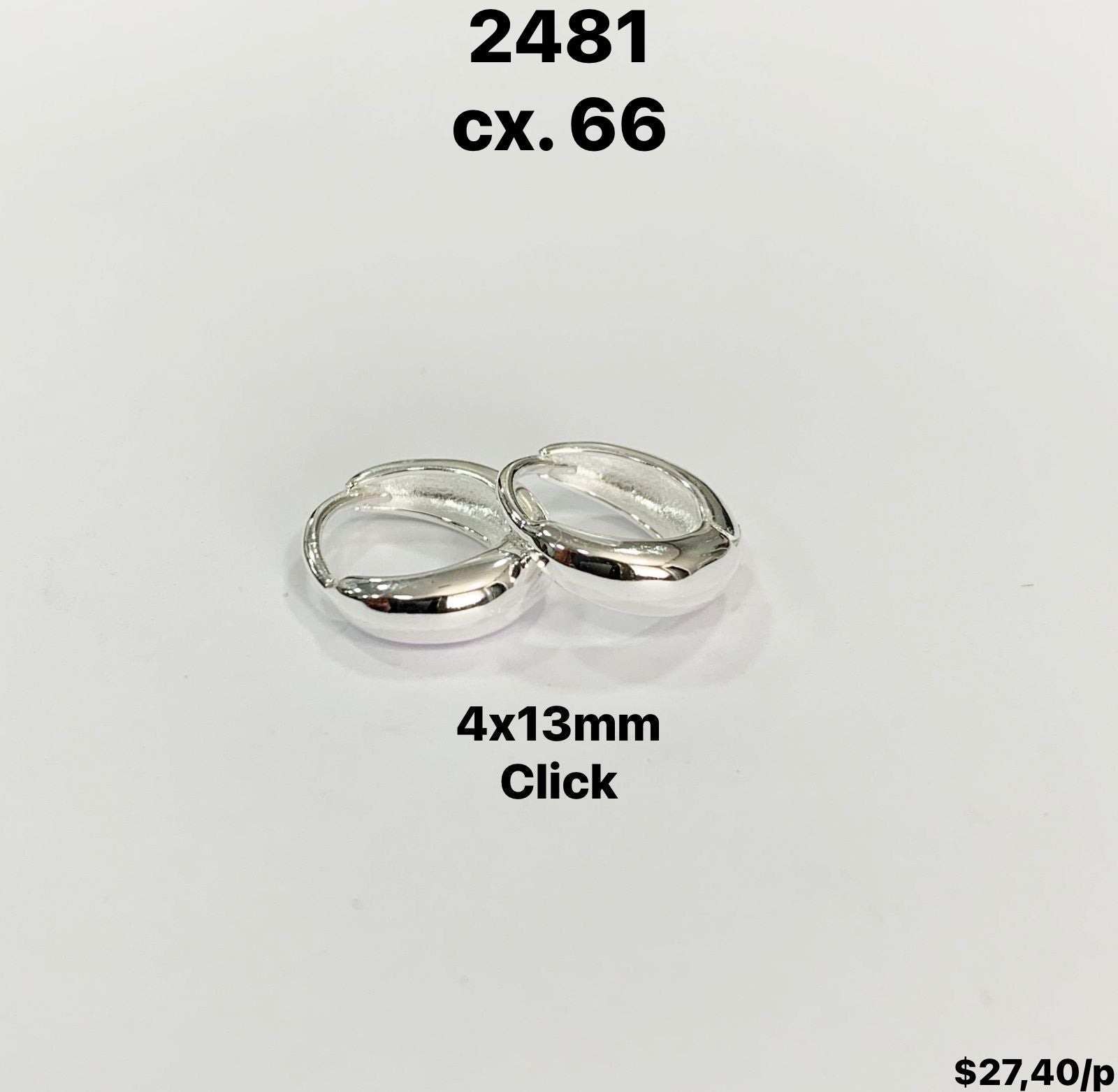 BRINCO ARGOLA TUBINHO LISO - 4X13MM