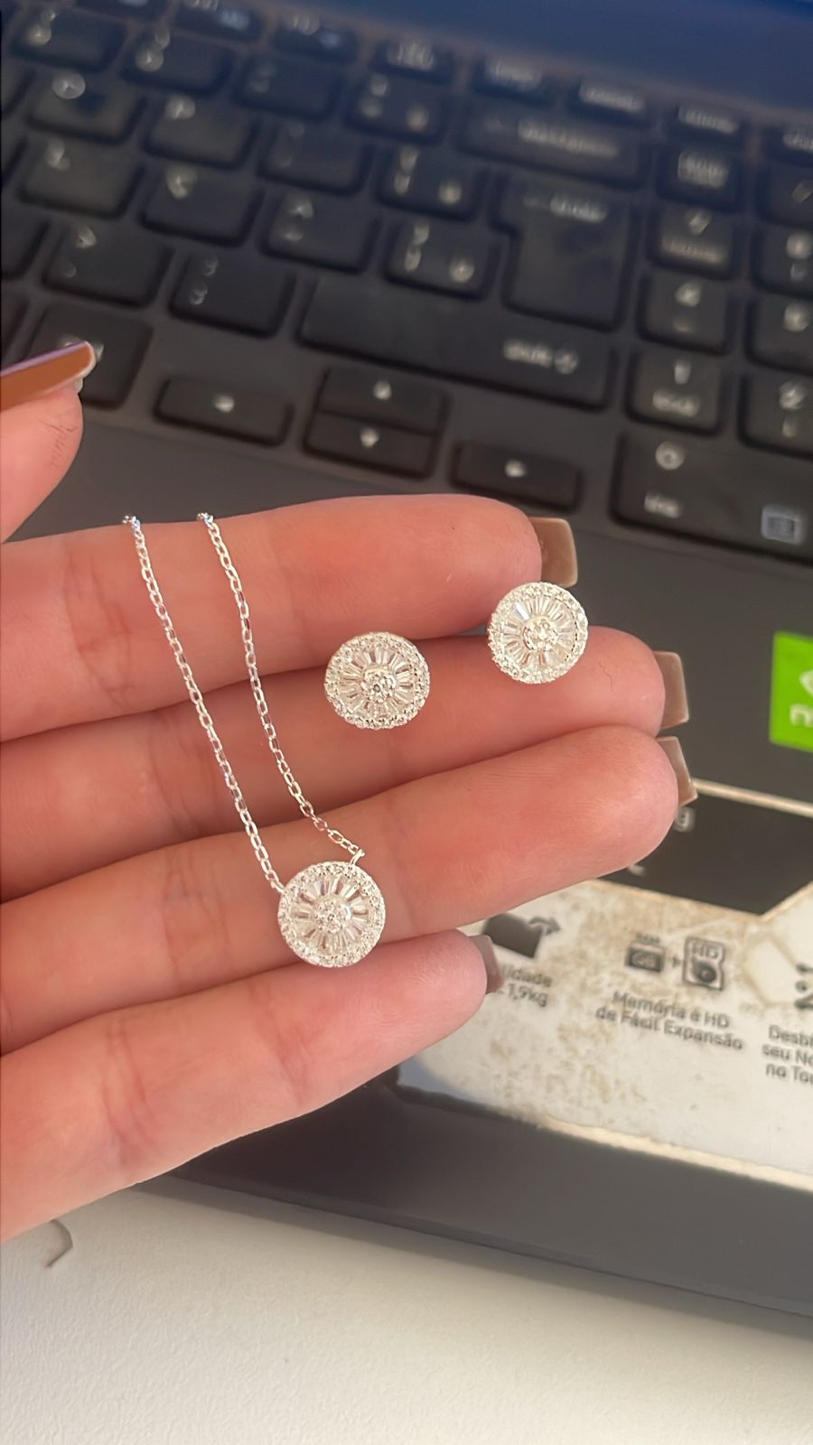 CONJUNTO ESFERA CRAVEJADA -40+5CM