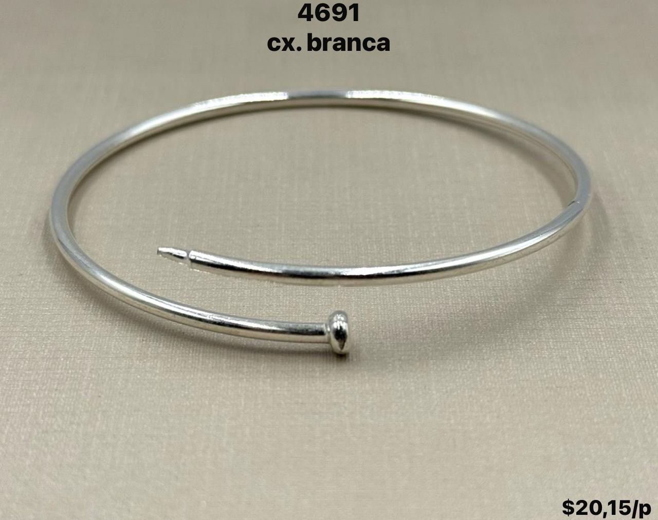 BRACELETE PREGO - AJUSTÁVEL