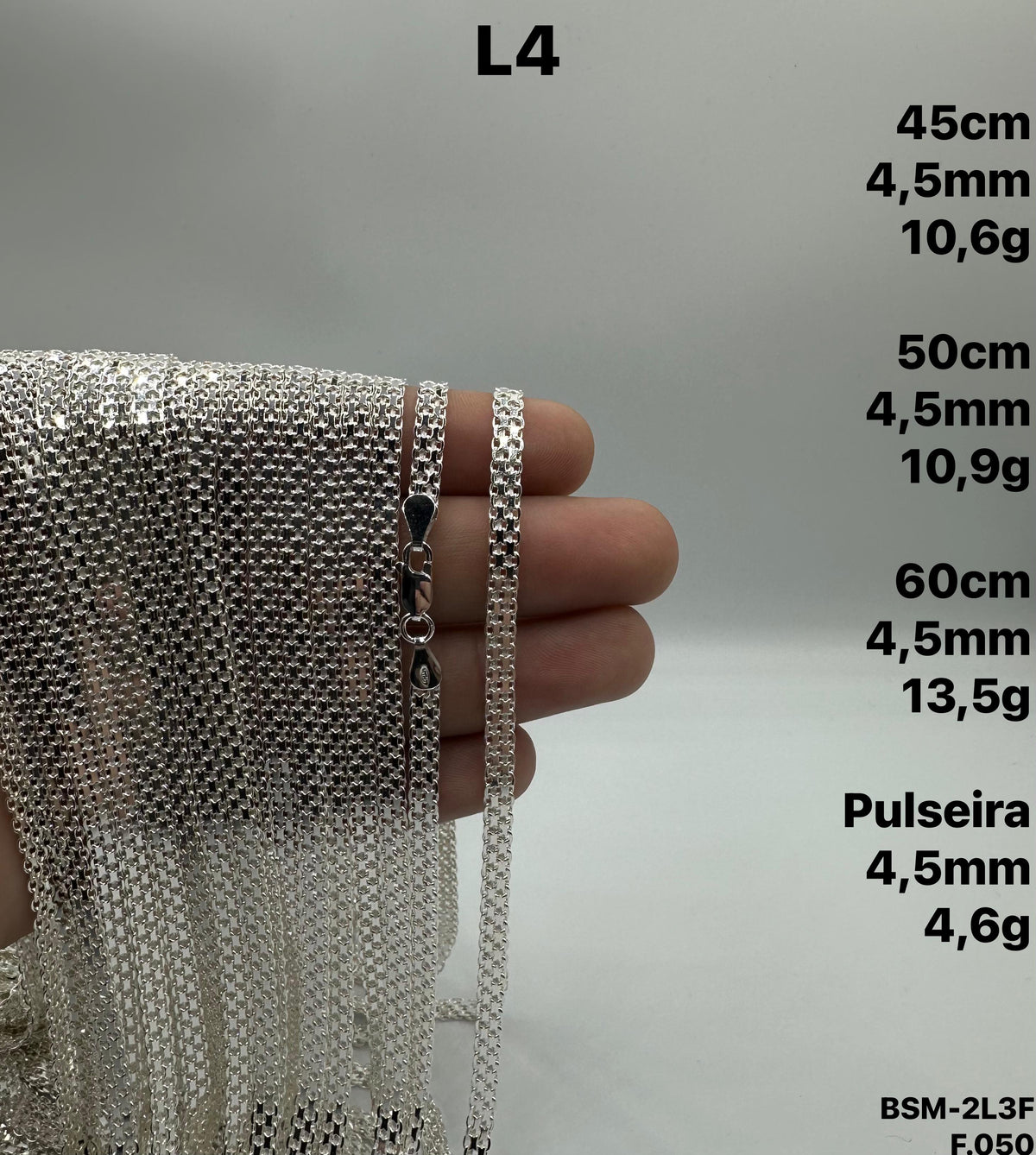 CORR ESTEIRINHA 4,5MM - 45CM