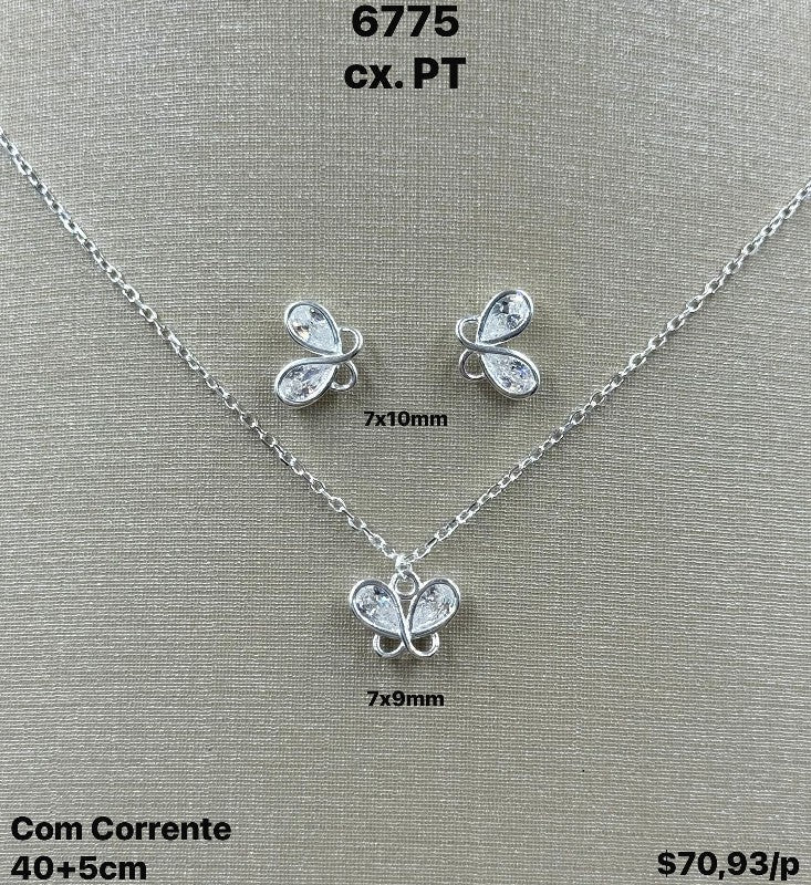 CONJUNTO BORBOLETABRILHANTE 40+5CM