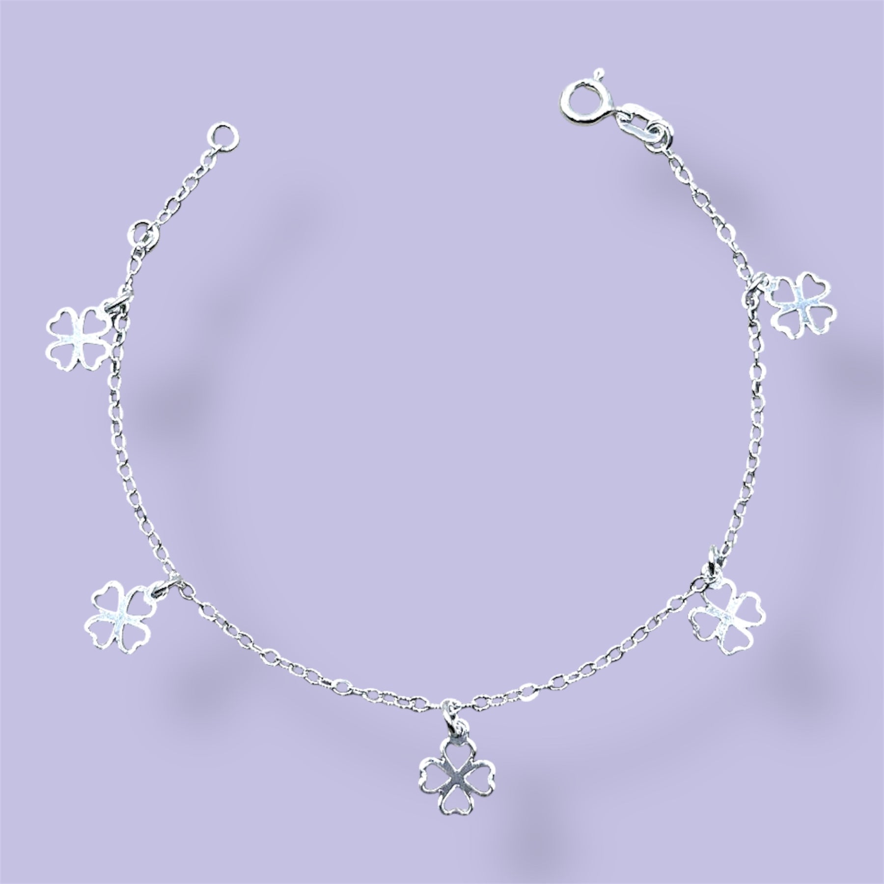 PULSEIRA TREVOS 4 FOLHAS 18,5CM
