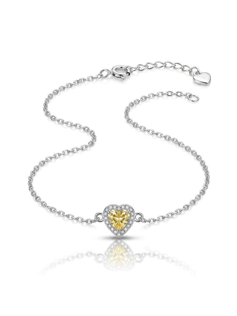 Pulseira Coração Abundante 16+4cm