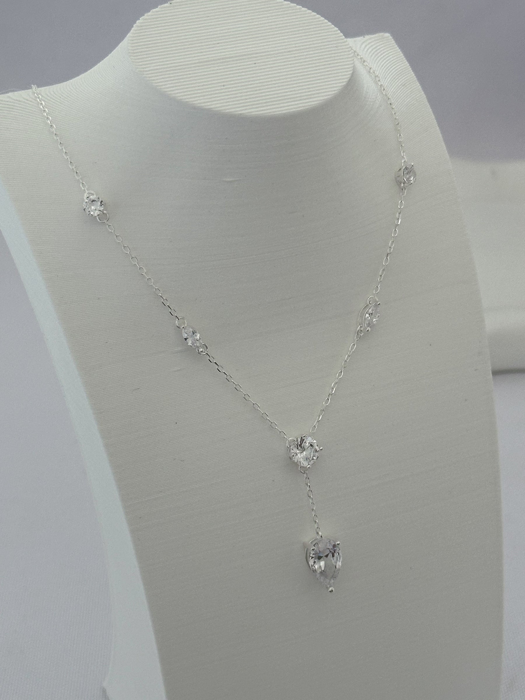 COLAR PEDRARIA CRISTAL - 40+5CM