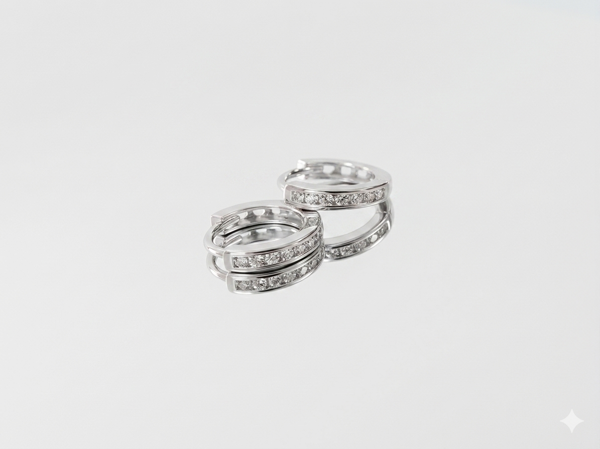 ARGOLA CRV CORAÇÕES VAZADOS 2X12MM