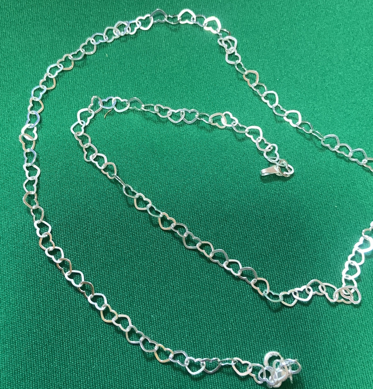 GARGANTILHA ELO CORAÇÕES -50CM