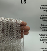 COLAR LAMINADA TORCIDA 2,5MM - 40CM