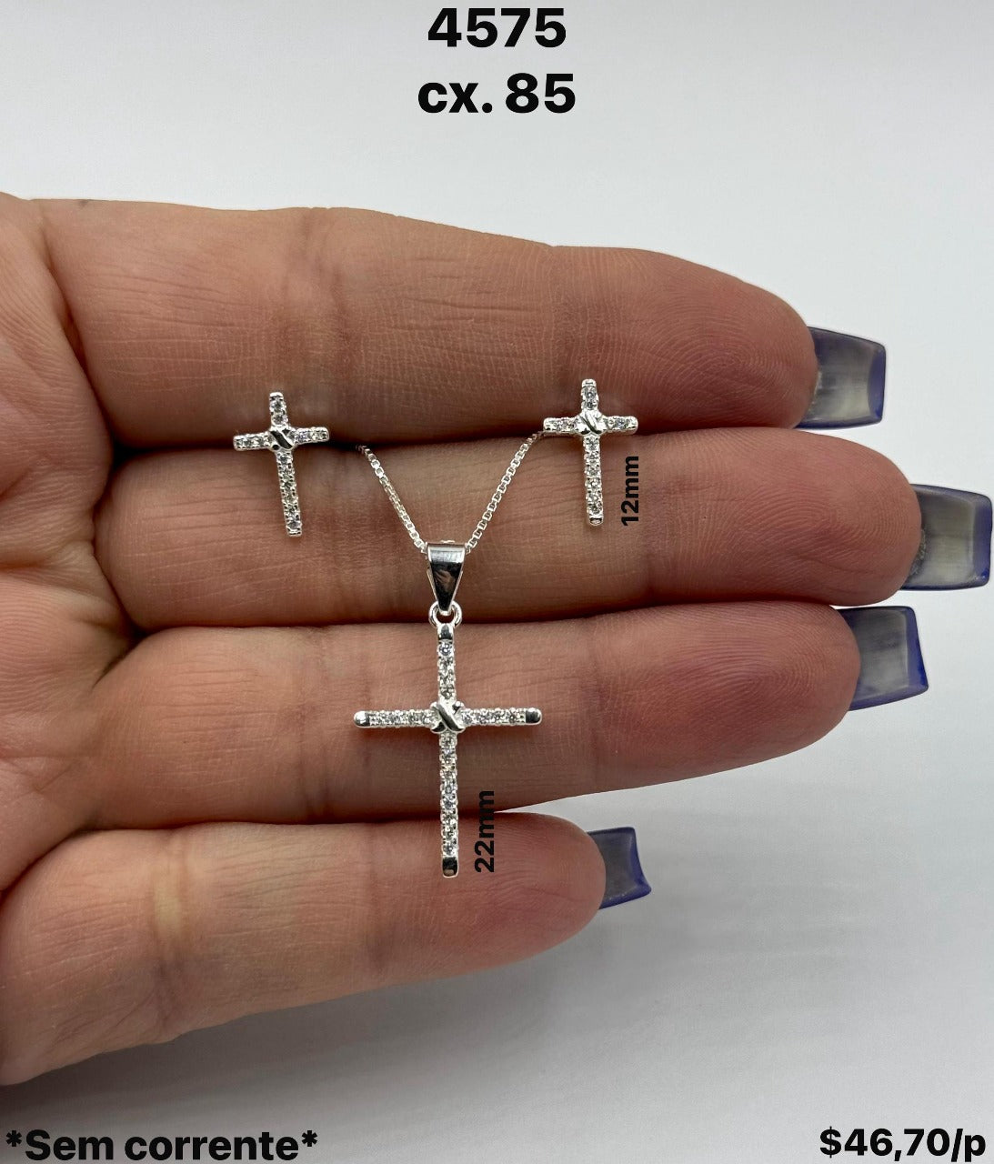 CONJUNTO CRUZ CRV CRISTAL