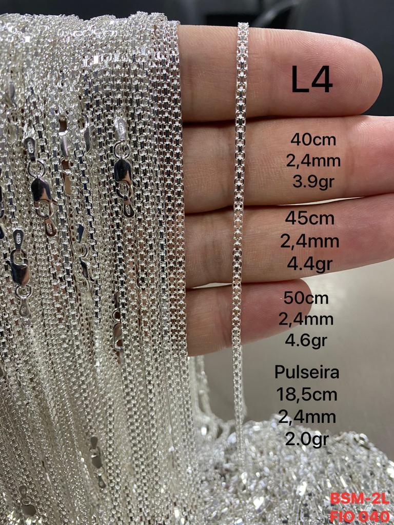 CORRENTE ESTEIRINHA  2,5MM 45CM