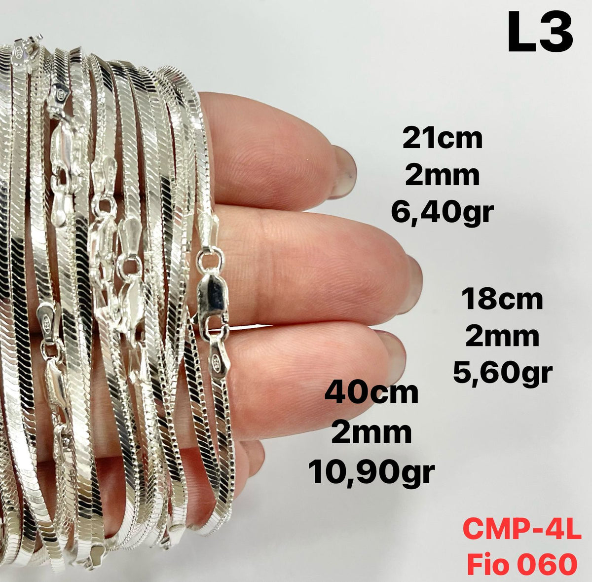 CORRENTE VENEZIANA 2MM -40CM