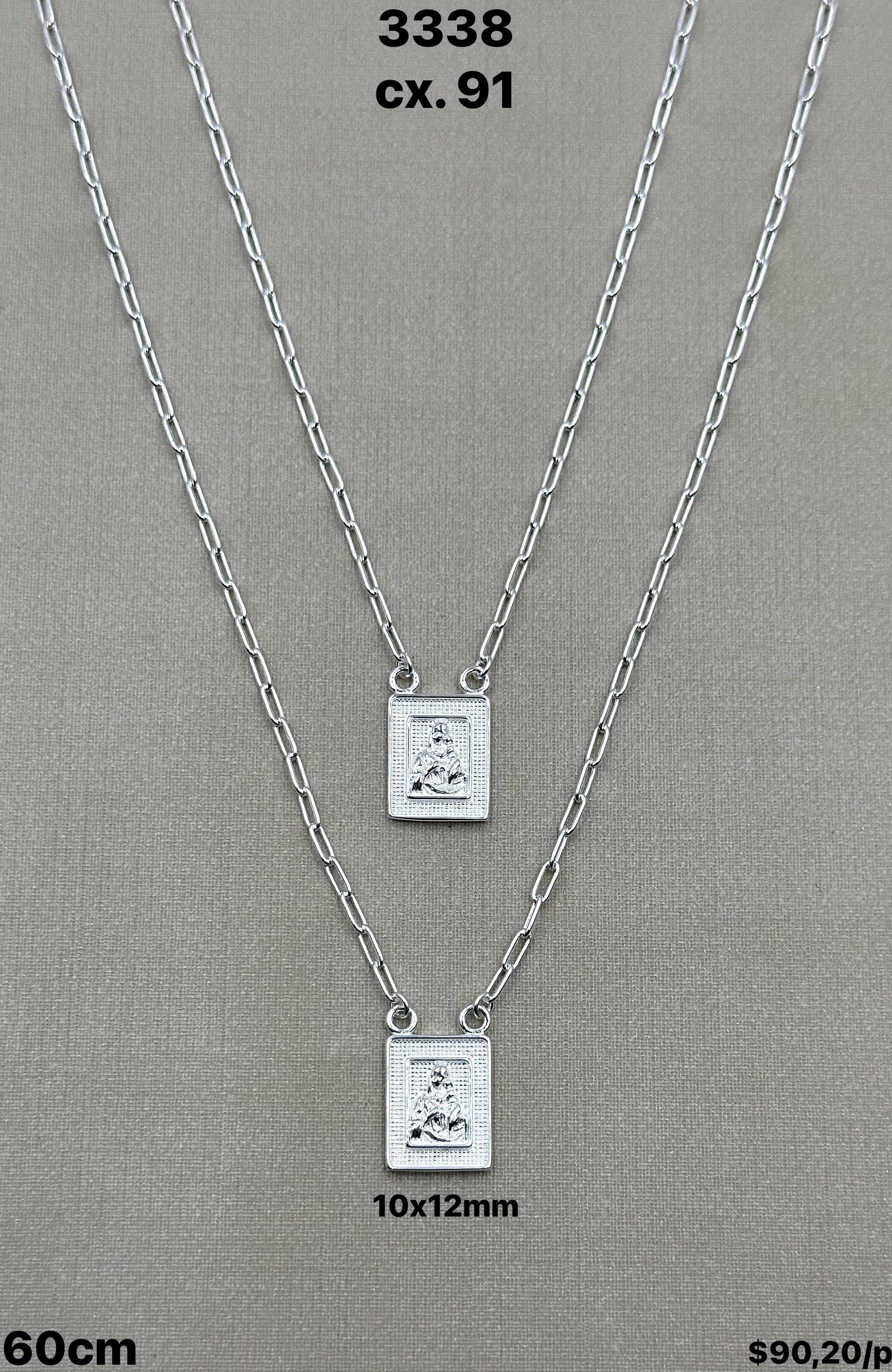 ESCAPULÁRIO SAGRADO CORAÇÃO DEJESUS 10X12MM - 60CM