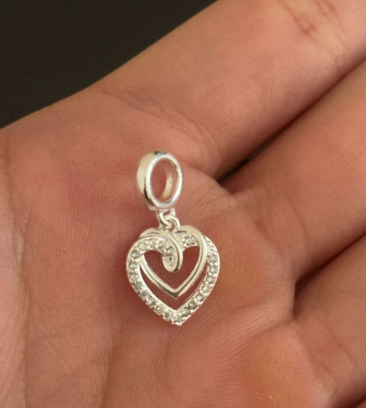 PINGENTE BERLOQUE CORAÇÃO DE LAÇO CRV