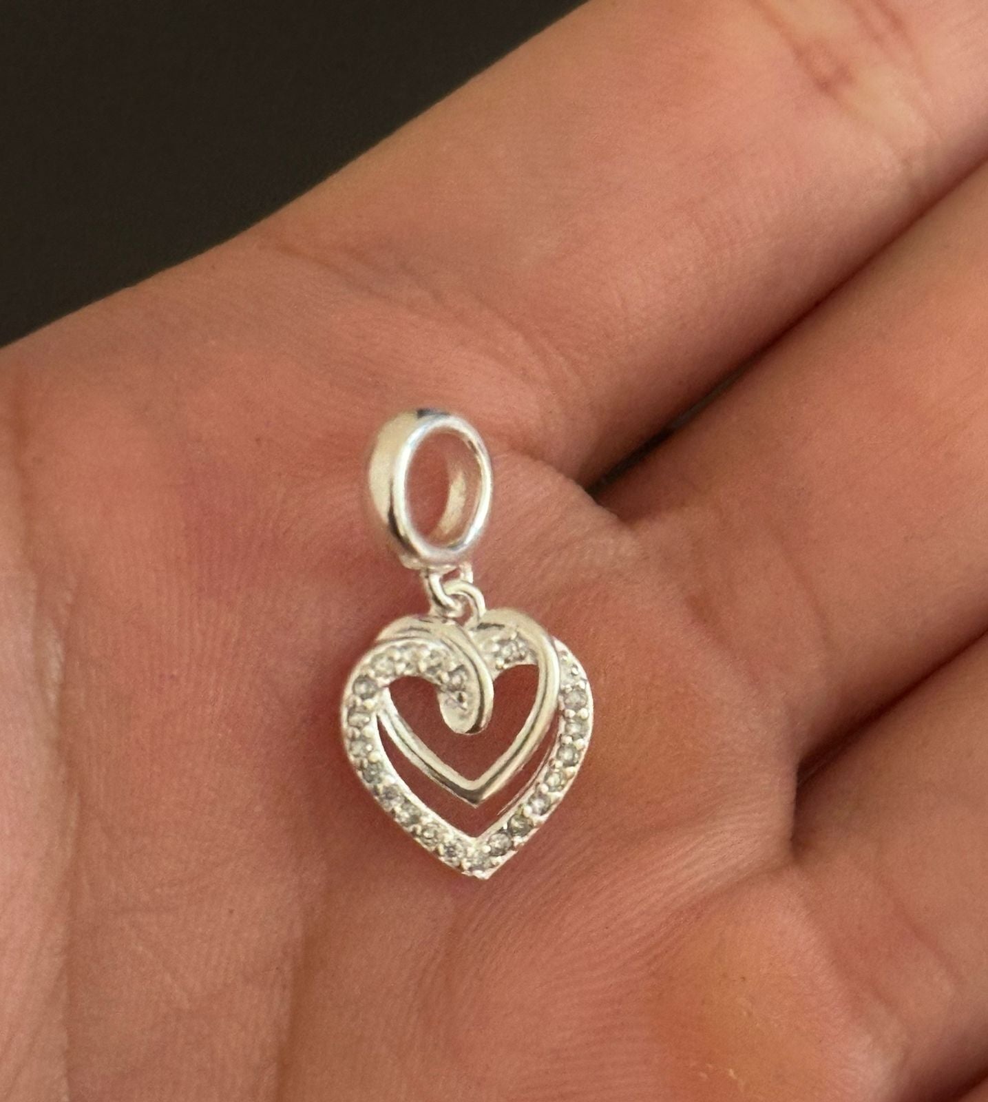 PINGENTE BERLOQUE CORAÇÃO DE LAÇO CRV