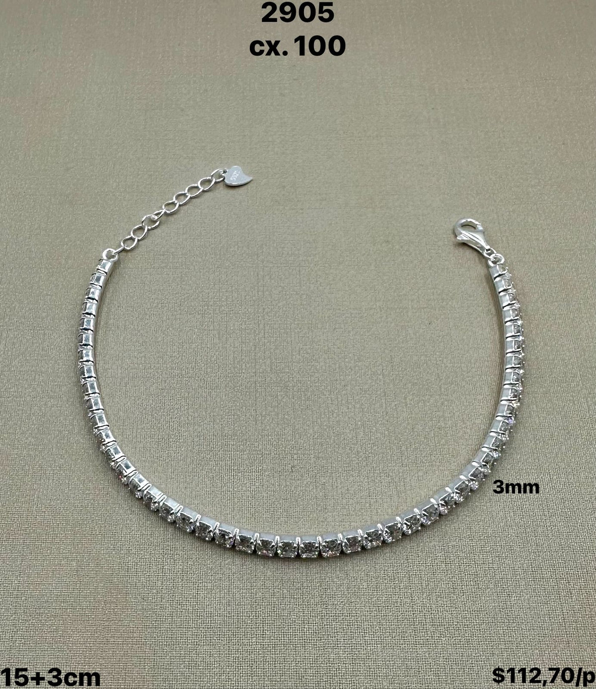 PULSEIRA RIVIERA 3MM - 15+3CM