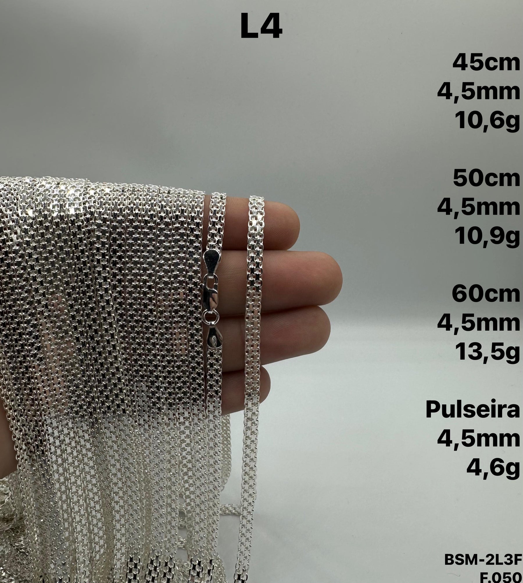 CORR ESTEIRINHA 4,5MM - 45CM