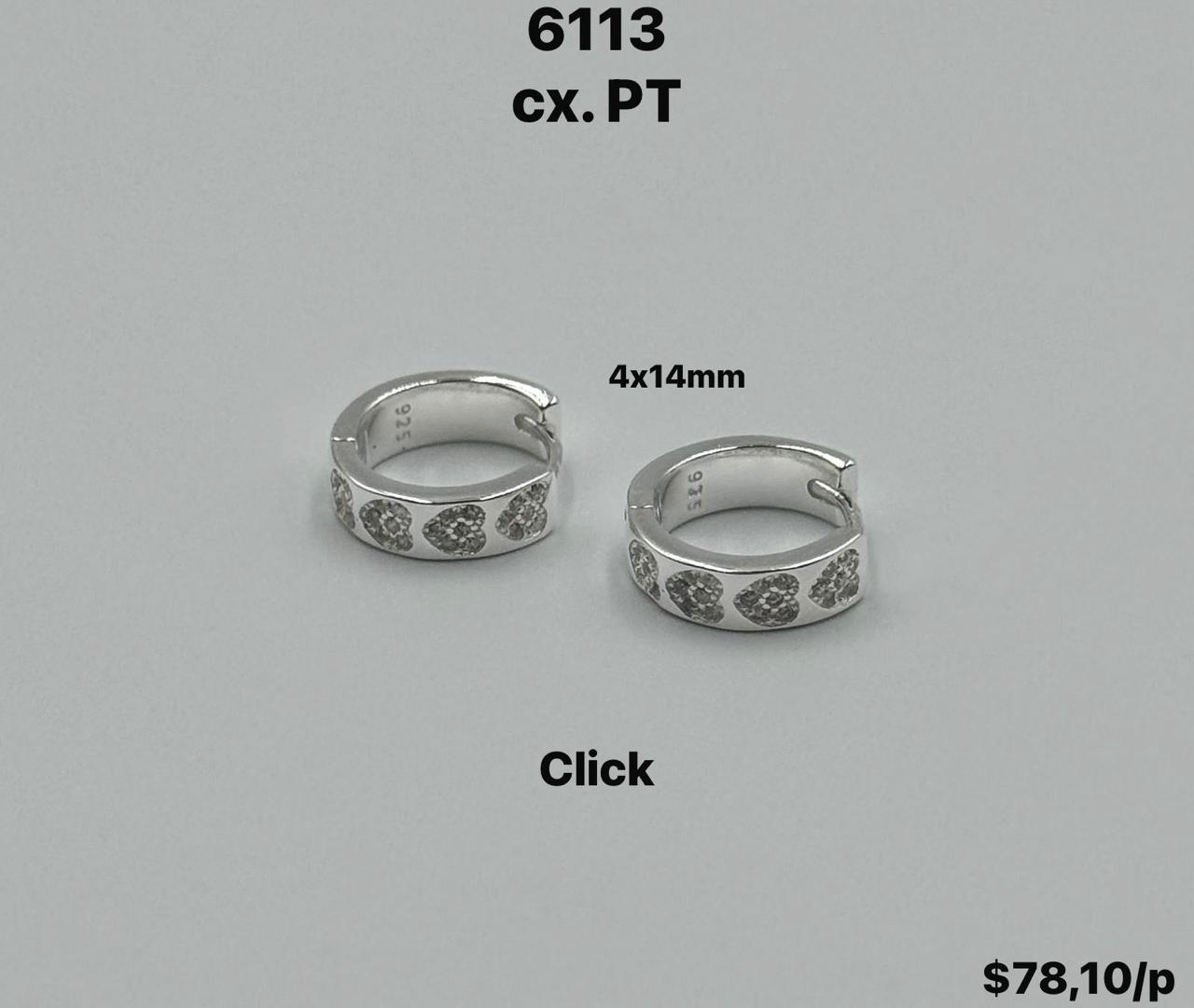 ARGOLA CLICK DESENHOSCORAÇÕES CRV 4X14MM