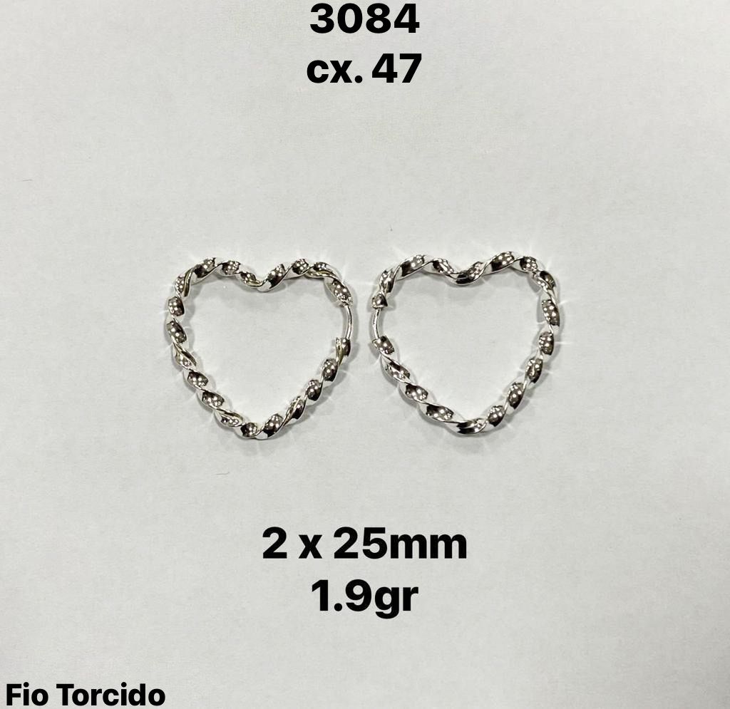 BRINCO CORAÇÃO TORCIDO2X25MM