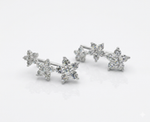 EAR CUFF 3 FLORES CRAV.CRISTAL