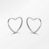 ARGOLA CORAÇÃO FIO REDONDO - 2X23MM