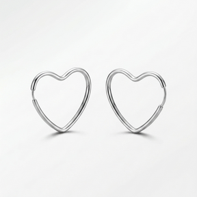 ARGOLA CORAÇÃO FIO REDONDO - 2X23MM