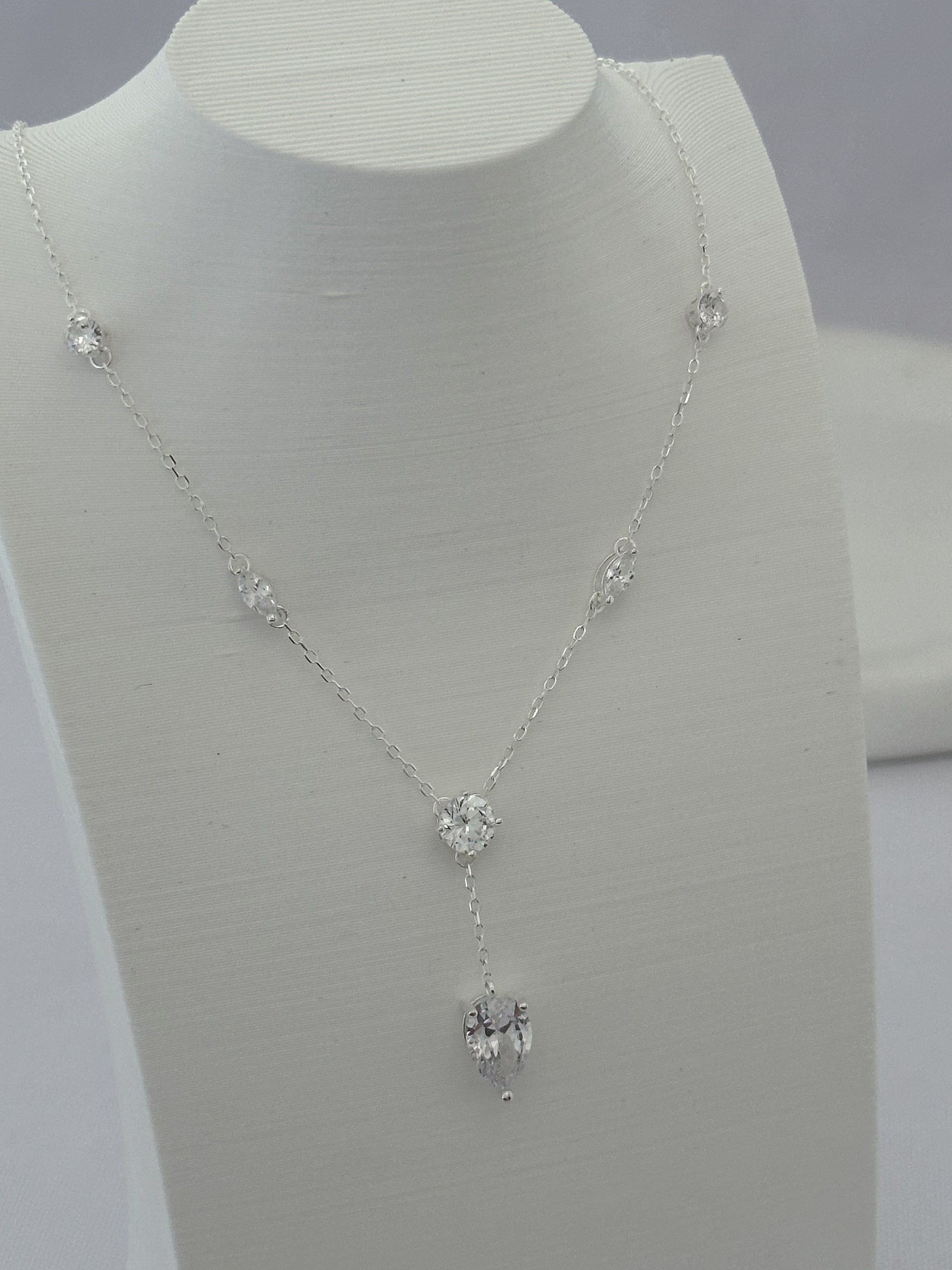 COLAR PEDRARIA CRISTAL - 40+5CM