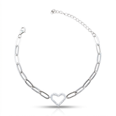 PULSEIRA CORRENTE CORAÇÃO CRV 16+5CM