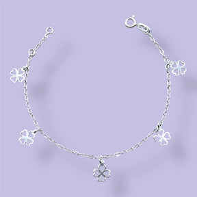 PULSEIRA TREVOS 4 FOLHAS 18,5CM