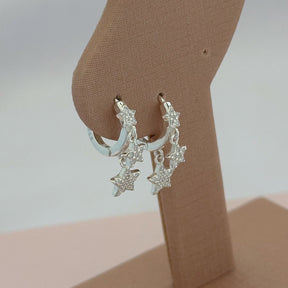 ARGOLA ESTRELAS PENDENTES 2X12MM