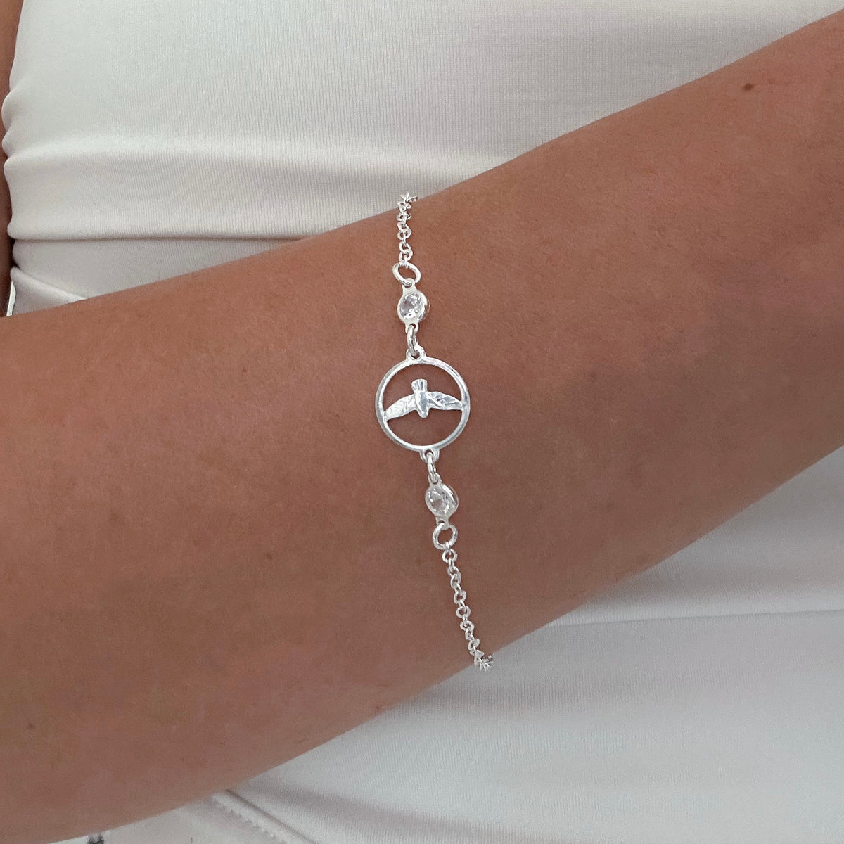 PULSEIRA ESPIRITO SANTO BRILHANTE 18,5CM