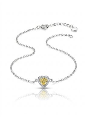 Pulseira Coração Abundante 16+4cm