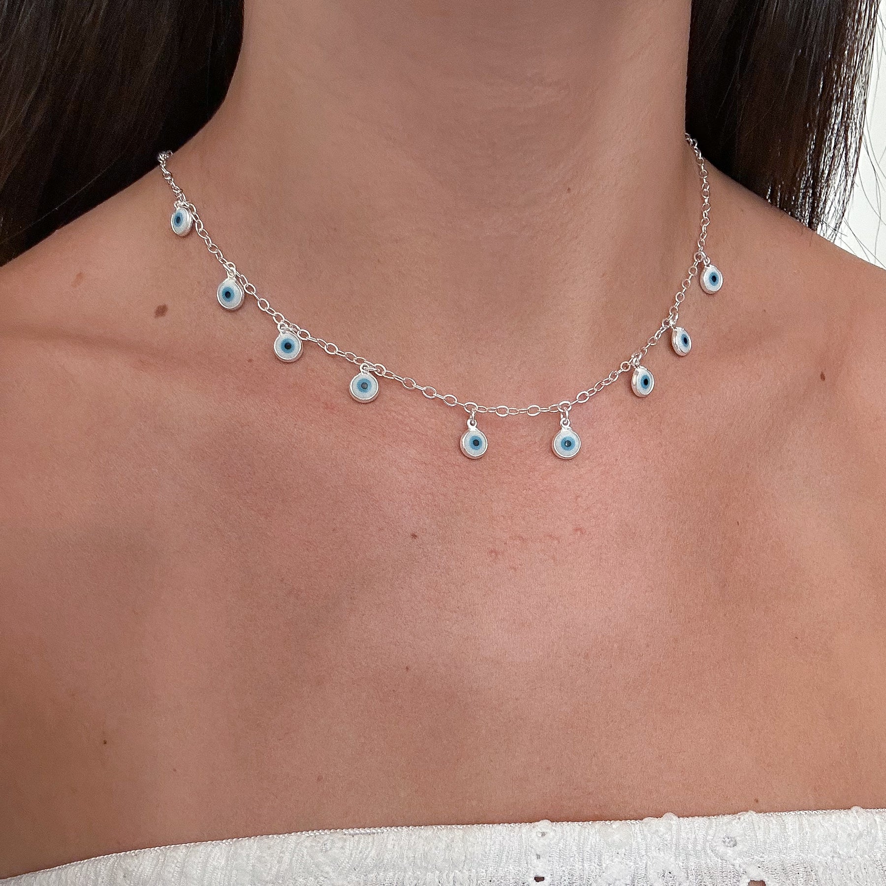 CHOKER OLHO GREGO 40CM