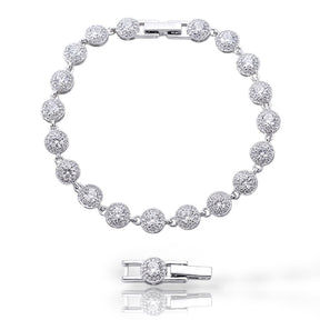 PULSEIRA SWAROVSKI CRV CRISTAL 17,5+2,5CM