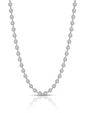 COLAR SWAROVSKI CRAVEJADO CRISTAL 38+2CM