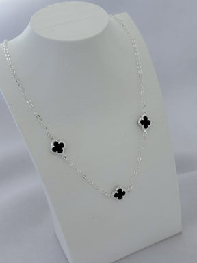 CHOCKER TREVOS PRETO 10MM - 40CM