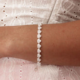 PULSEIRA INSP SWAROVSKI CORAÇÃO 16+4CM