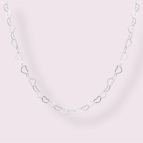 GARGANTILHA ELO CORAÇÕES -50CM