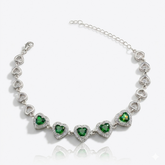 PULSEIRA ELEGANTE "ESMERALDA" 15+5CM