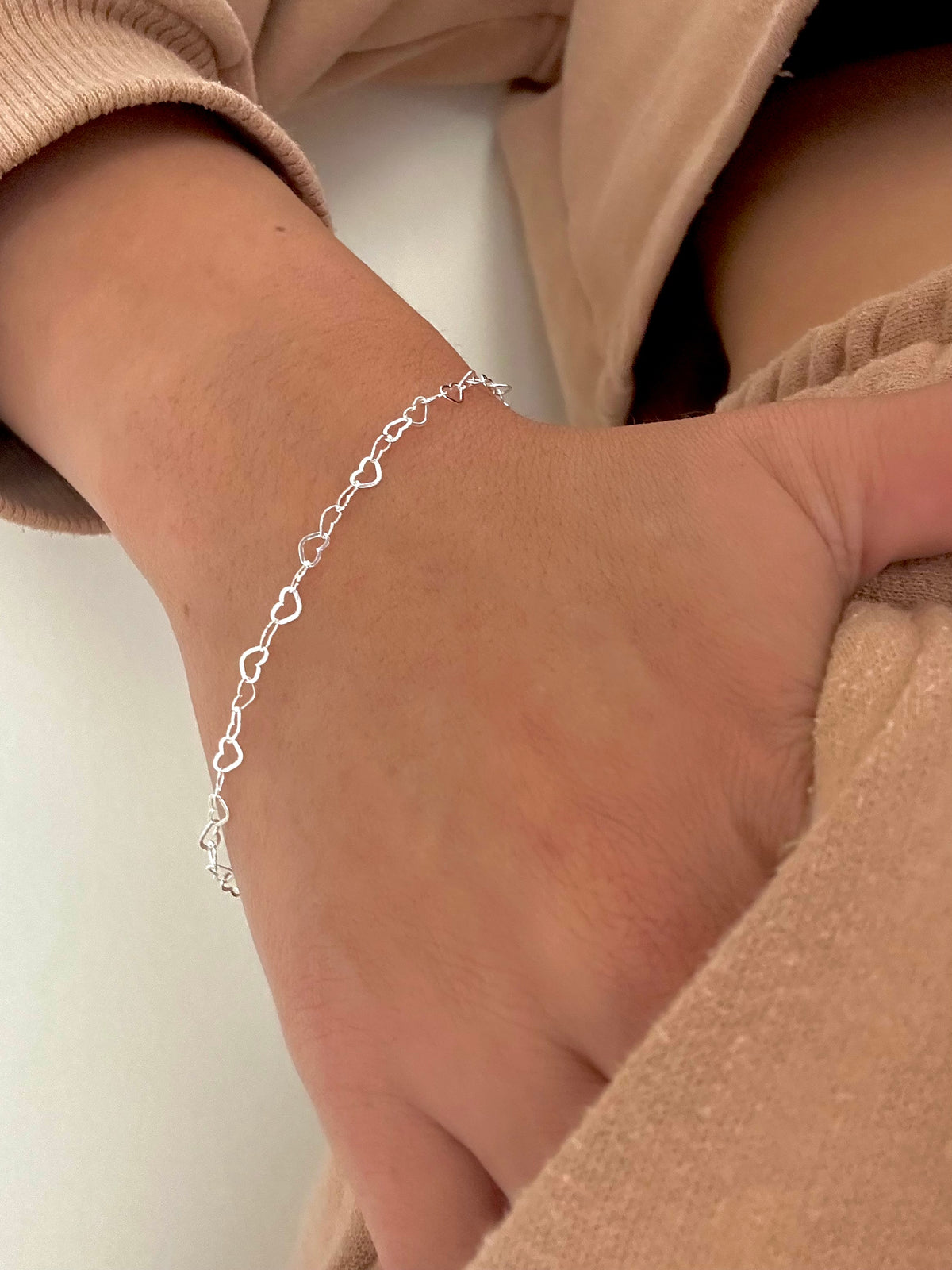 PULSEIRA ELO CORAÇÕES - 19CM