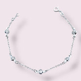 PULSEIRA PENTA TREVOS CRISTAIS 18,5CM