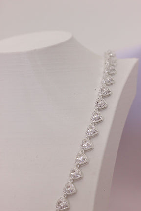 COLAR SWAROVSKI CORAÇÃO F. GAVETA 40+2CM