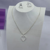 CONJUNTO CORAÇAO VAZ. CRV.BAGUETES CRISTAIS