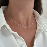 CORRENTE ELO OVAL 4MM - 45CM