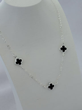 CHOCKER TREVOS PRETO 10MM - 40CM