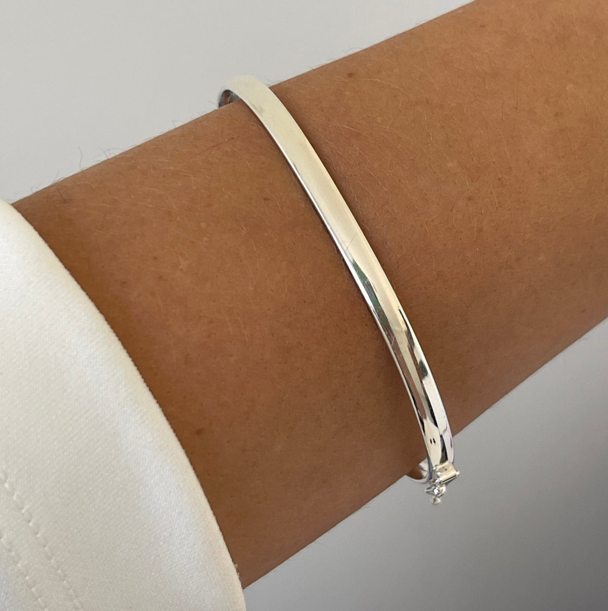 BRACELETE MEIA CANA OVAL -4MM