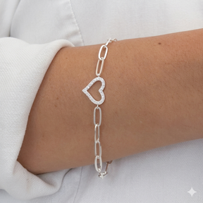 PULSEIRA CORRENTE CORAÇÃO CRV 16+5CM