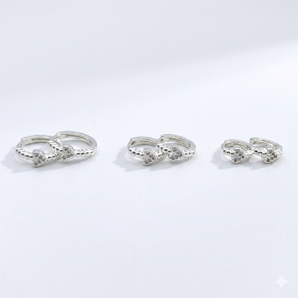 TRIO ARGOLA MINI CORAÇÃO CRV